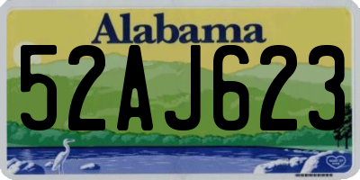 AL license plate 52AJ623