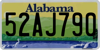 AL license plate 52AJ790