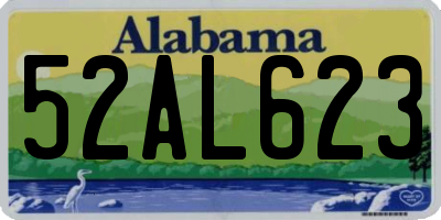 AL license plate 52AL623