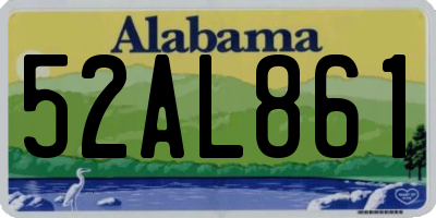 AL license plate 52AL861