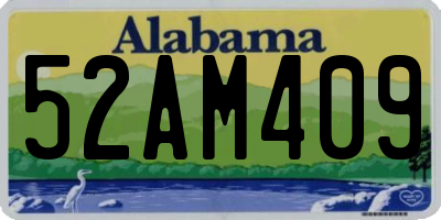 AL license plate 52AM409