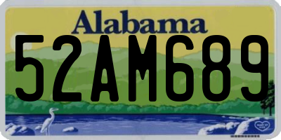 AL license plate 52AM689
