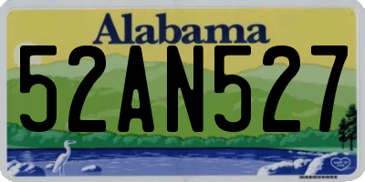 AL license plate 52AN527