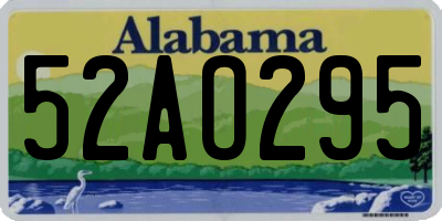 AL license plate 52AO295
