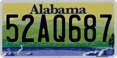 AL license plate 52AQ687
