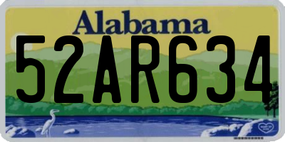 AL license plate 52AR634