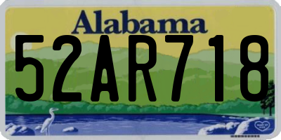 AL license plate 52AR718