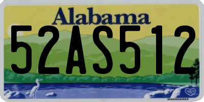 AL license plate 52AS512