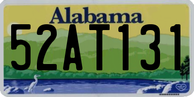 AL license plate 52AT131