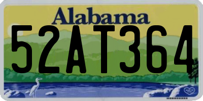AL license plate 52AT364