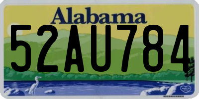 AL license plate 52AU784