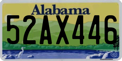 AL license plate 52AX446