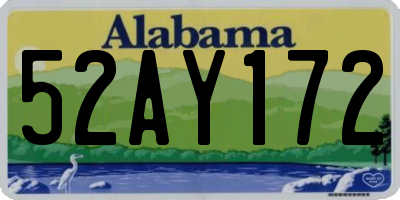 AL license plate 52AY172