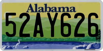 AL license plate 52AY626