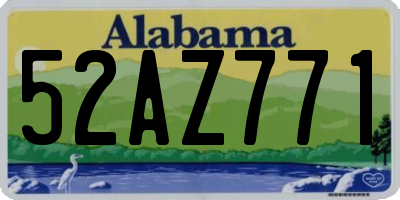 AL license plate 52AZ771