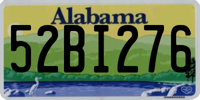 AL license plate 52BI276