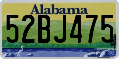 AL license plate 52BJ475