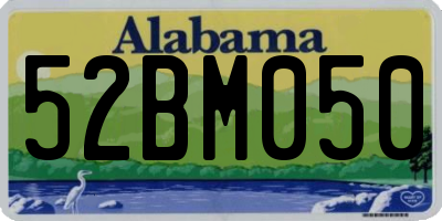 AL license plate 52BM050