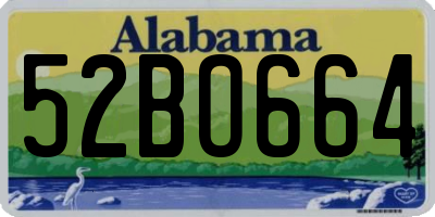AL license plate 52BO664