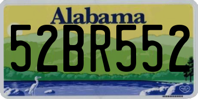 AL license plate 52BR552