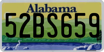 AL license plate 52BS659