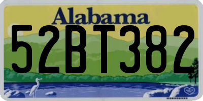 AL license plate 52BT382