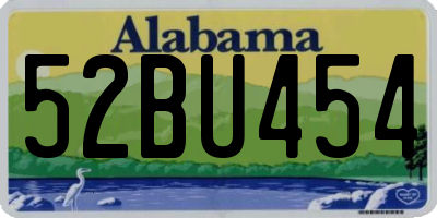 AL license plate 52BU454