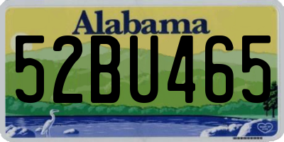 AL license plate 52BU465