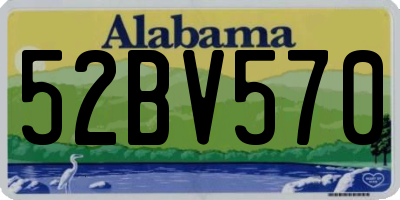 AL license plate 52BV570