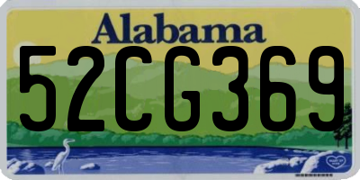 AL license plate 52CG369