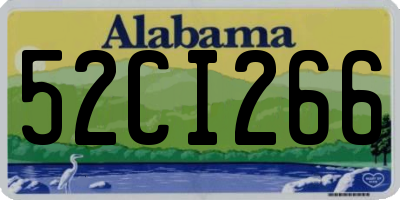 AL license plate 52CI266