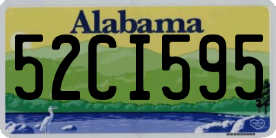 AL license plate 52CI595