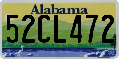 AL license plate 52CL472