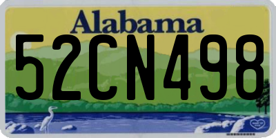 AL license plate 52CN498