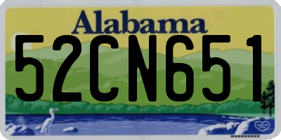 AL license plate 52CN651