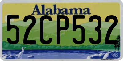 AL license plate 52CP532