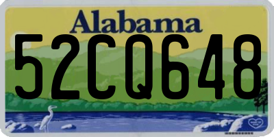 AL license plate 52CQ648