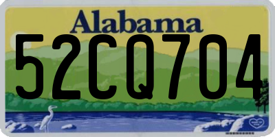 AL license plate 52CQ704