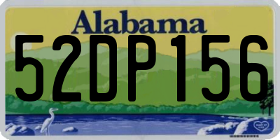 AL license plate 52DP156