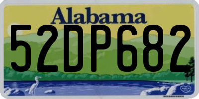 AL license plate 52DP682