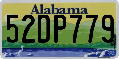 AL license plate 52DP779