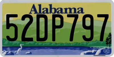 AL license plate 52DP797