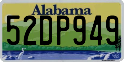 AL license plate 52DP949