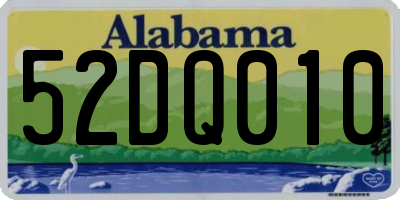 AL license plate 52DQ010