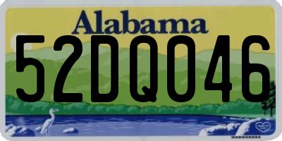 AL license plate 52DQ046
