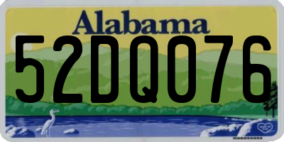 AL license plate 52DQ076
