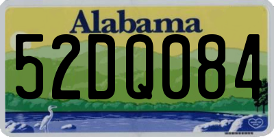 AL license plate 52DQ084
