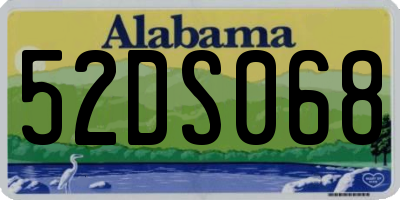 AL license plate 52DS068