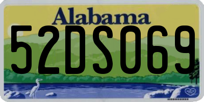 AL license plate 52DS069