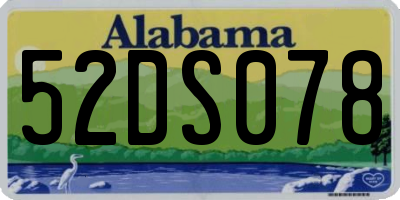 AL license plate 52DS078